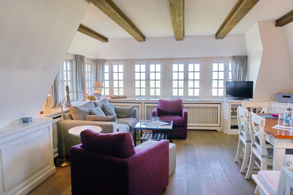 Wohnzimmer in Ferienwohnung Wenningstedt