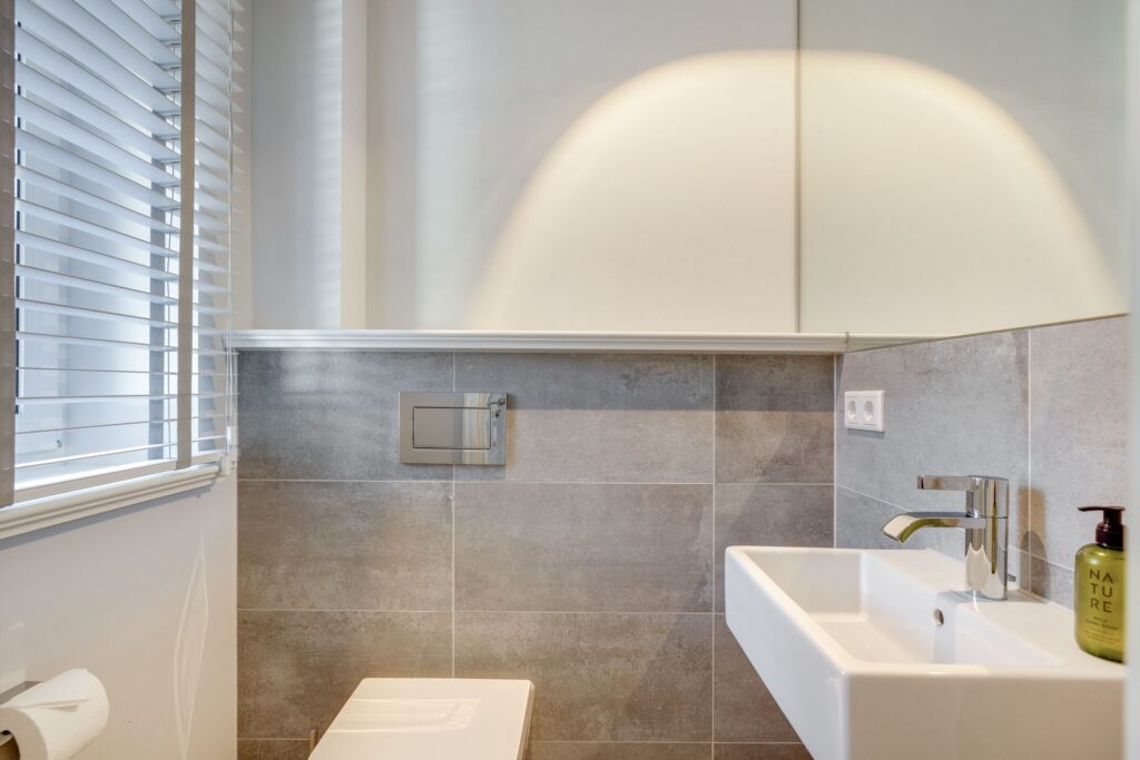 Badezimmer in einer Ferienwohnung auf Sylt