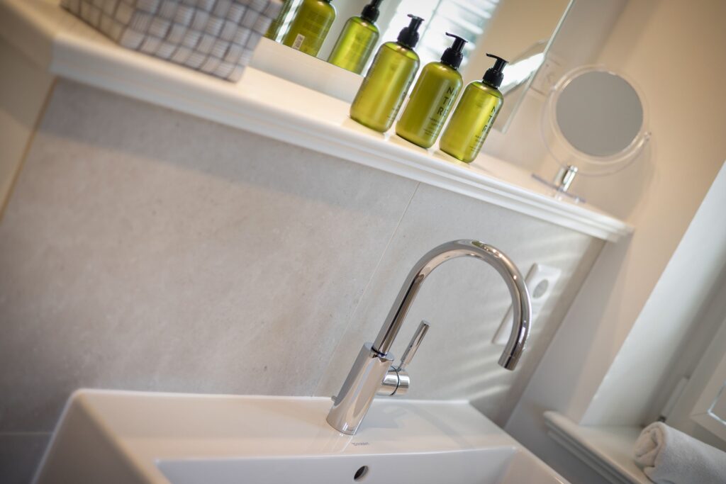 Waschbecken in einer Ferienwohnung auf Sylt