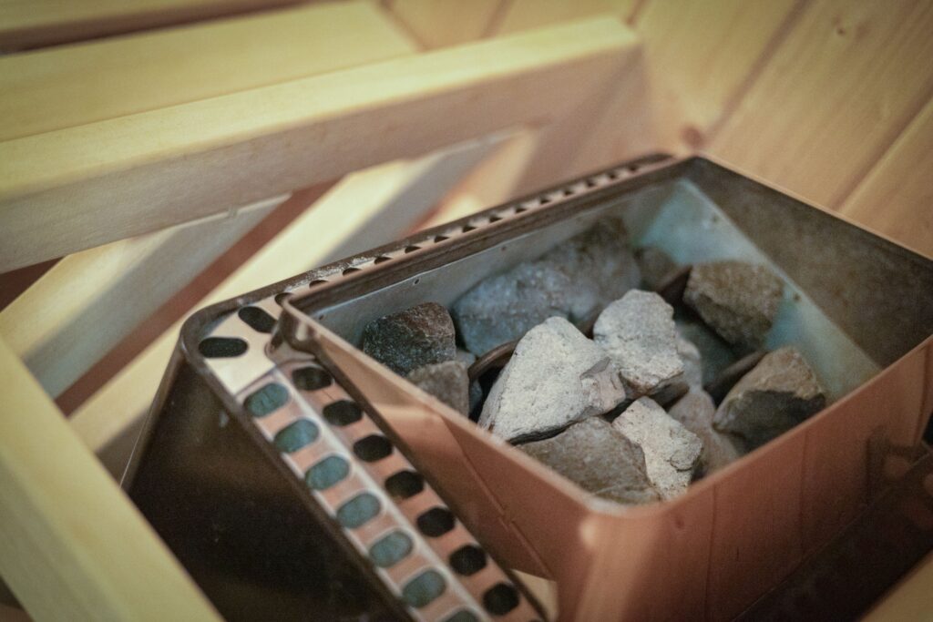 Sauna in einer Ferienwohnung auf Sylt