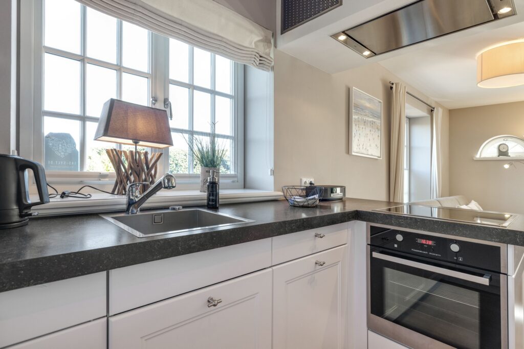 Küche in einem Ferienhaus auf Sylt