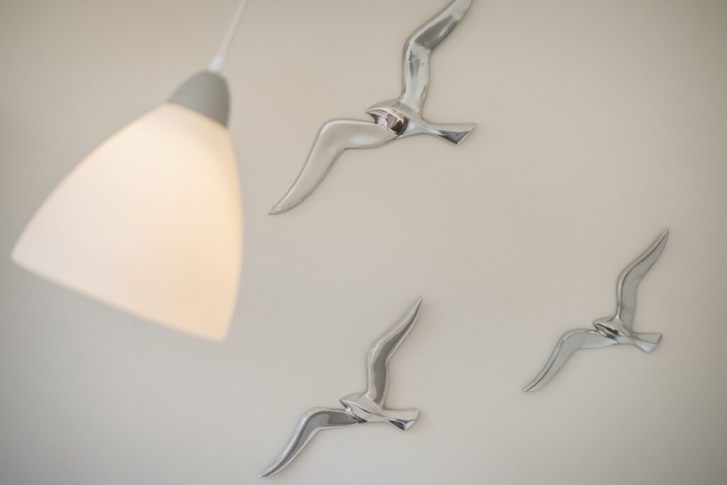 Deckenlampe in einem Ferienhaus auf Sylt