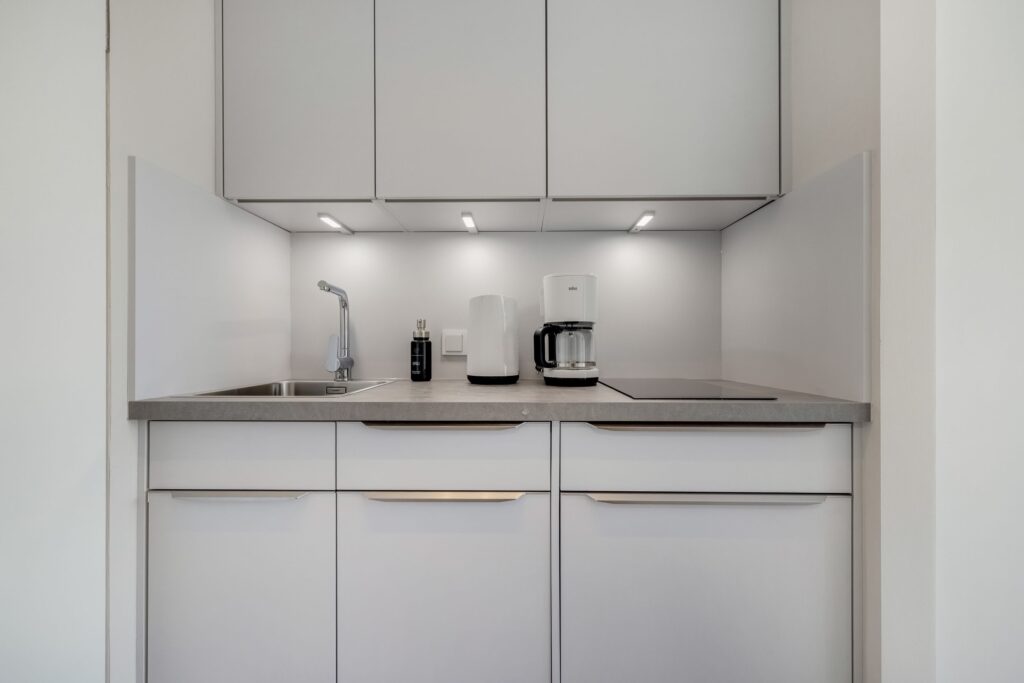 Küche in einem Ferienhaus auf Sylt