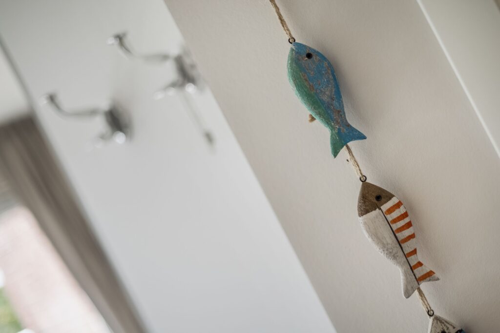 Wanddekoration in einem Ferienhaus auf Sylt