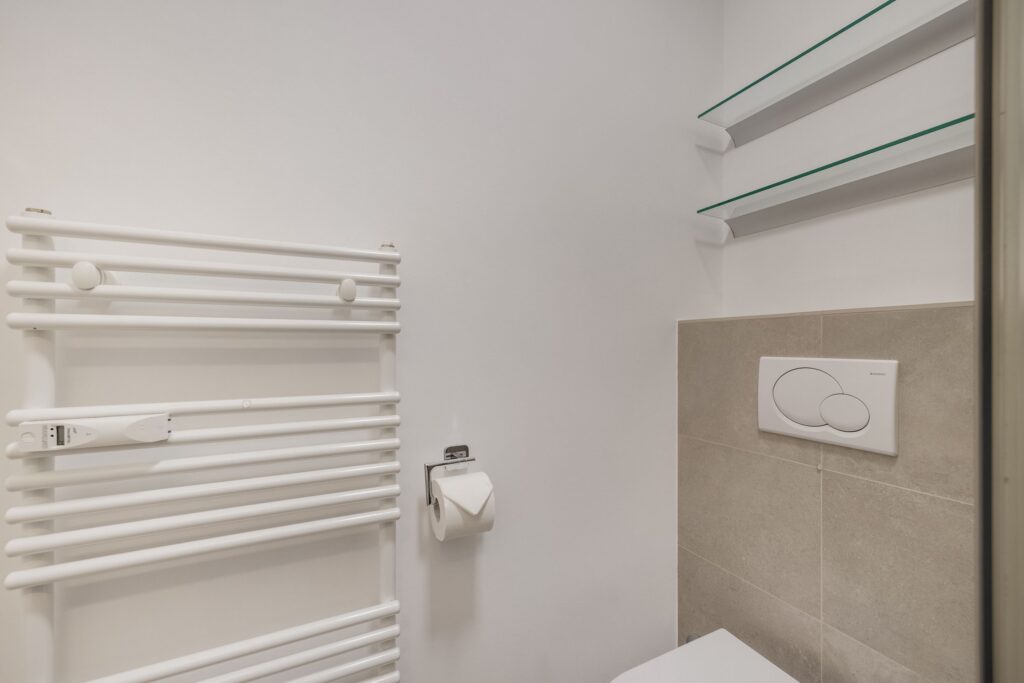 Badezimmer in einem Ferienhaus auf Sylt