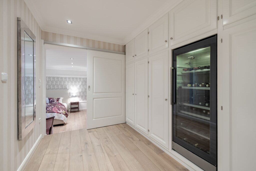 Schlafzimmer in einem Ferienhaus auf Sylt