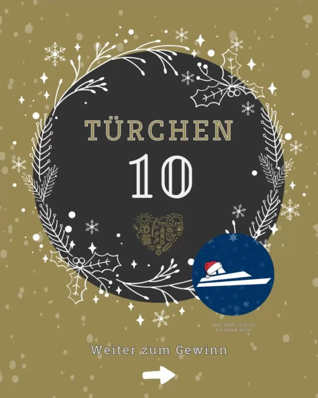 Türchen 10 ist endlich da🎄✨

Heute verlosen wir in Kooperation mit der Rederei Adler-Schiffe einen 100 € Gutschein! ⛴️🌊🦭

🛳️ Adler-Schiffe – die Ausflugsreederei von Sylt

Seit 1950 bringt die familiengeführte Reederei Urlauber zu Inseln, Halligen & Seehundbänken. Mit ihren Ausflugsschiffen startet Adler-Schiffe u. a. ab Hörnum/Sylt, Föhr und Amrum – für Wattfahrten, Naturtouren oder Tagesausflüge.

Ein Stück Nordsee-Tradition – und einer der wichtigsten Anbieter für maritime Erlebnisse in Norddeutschland. 🌊✨

Der Gutschein ist also der perfekte Gewinn für die nächste Sylt-Zeit ❤️

Das sind die Teilnahmebedingungen:

1️⃣ Beitrag liken ❤️
2️⃣ Account @sylterappartementservice oder @wedellsylt folgen.
3️⃣ @reederei.adlerschiffe auf Instagram folgen. 
4️⃣ Optional: Zwei Freunde markieren. 

#Adventskalender #Gewinnspiel #Advent2025 #TürchenAuf #Sylt #SyltLove #SyltMomente #InselLiebe #Weihnachtszauber #XmasVibes #GewinnenMitStyle #GiveawayGermany #InselGewinnspiel #Adventskalender2025

Ausführliche Teilnahmebedingungen:

Die Teilnahme am Gewinnspiel erfolgt durch

1. Das Folgen der Instagram-Accounts @sylterappartementservice oder @wedellsylt.
2. Das Folgen des Instagram-Accounts @reederei.adlerschiffe.
3. Das Liken des Gewinnspiel-Beitrags.

Unter allen gültigen Teilnahmen wird der/die Gewinner*in per Zufallsprinzip ermittelt und im Anschluss per Direktnachricht auf Instagram benachrichtigt.
Der Gewinn kann nicht ausgezahlt, getauscht oder übertragen werden.

Das Gewinnspiel endet am 11.12.25 um 17:59 Uhr.

Das Gewinnspiel steht in keiner Verbindung zu Instagram und wird von Instagram weder gesponsert noch unterstützt. Teilnahme nur innerhalb der angegebenen Frist; der Rechtsweg ist ausgeschlossen.