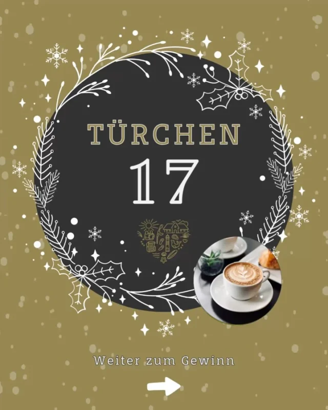 AUSGELOST Türchen 17🎄✨ Für alle Kaffee-Liebhaber ☕️❤️

Heute verlosen wir ein schmackhaftes Kaffee-Paket.
 
Seit diesem Jahr erwartet unsere Gäste bei Anreise (je nach Buchung) unseren eigenen Strandkaffee. Um das Urlaubs-Gefühl auch Zuhause zu schmecken, verlosen wir heute ganze Bohnen, sowie gemahlenen Kaffee und zwei hübsche Tassen. 

Die Teilnahme für das Paket? Ganz einfach:

1️⃣ Beitrag liken ❤️
2️⃣ Account @sylterappartementservice oder @wedellsylt folgen
3️⃣ Die folgende Frage in den Kommentaren beantworten: Kaffee mit oder ohne Milch? 

#Adventskalender #Gewinnspiel #Advent2025 #TürchenAuf #Sylt #SyltLove #SyltMomente #InselLiebe #Weihnachtszauber #XmasVibes #GewinnenMitStyle #GiveawayGermany #InselGewinnspiel #Adventskalender2025

Ausführliche Teilnahmebedingungen:

Die Teilnahme am Gewinnspiel erfolgt durch

1. Das Folgen der Instagram-Accounts @sylterappartementservice oder @wedellsylt 
2. Das Liken des Gewinnspiel-Beitrags.
3. Das Beantworten der Frage in den Kommentaren.

Unter allen gültigen Teilnahmen wird der/die Gewinner*in per Zufallsprinzip ermittelt und im Anschluss per Direktnachricht auf Instagram benachrichtigt.
Der Gewinn kann nicht ausgezahlt, getauscht oder übertragen werden.

Das Gewinnspiel endet am 18.12.25 um 17:59 Uhr.

Das Gewinnspiel steht in keiner Verbindung zu Instagram und wird von Instagram weder gesponsert noch unterstützt. Teilnahme nur innerhalb der angegebenen Frist; der Rechtsweg ist ausgeschlossen.