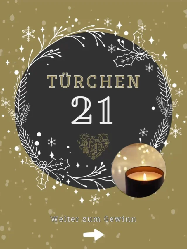 Türchen 21🎄✨Advent, Advent, ein Lichtlein brennt 🕯️

Zur Feier des 4. Advents öffnet sich heute ein echtes Highlight – mit einem ebenso besonderen Geschenk 😊

Exklusiv verlost wird unser neuestes Produkt: das Sylter Hyggelicht 🤍 und einer der legendären Herz-Schlüsselanhänger.

In dieser besonderen Duftkerze steckt gut ein halbes Jahr Arbeit und ganz viel Liebe zum Detail. Sie wurde exklusiv für SAS & Wedell produziert und trägt die feine Duftrichtung „Sandy Oud“ – warm, weich und außergewöhnlich. Der Duft erinnert an ein kuscheliges Zuhause, kombiniert mit Eleganz, einer sanften Meeresbrise und dem Gefühl von feinem Sand unter den Füßen. Das Sylter Hyggelicht beschreibt den perfekten Tag auf der Insel: Ruhe, Weite, Geborgenheit und dieses unvergleichliche Sylter Lebensgefühl.

Ein besonderes Licht für einen besonderen Adventsmoment ✨

Die Teilnahme? Ganz einfach:

1️⃣ Beitrag liken ❤️
2️⃣ Account @sylterappartementservice oder @wedellsylt folgen.
3️⃣ Optional: Freunde in den Kommentaren markieren.

#Adventskalender #Gewinnspiel #Advent2025 #TürchenAuf #Sylt SyltLove SyltMomente InselLiebe Weihnachtszauber XmasVibes GewinnenMitStyle GiveawayGermany InselGewinnspiel Adventskalender2025

Ausführliche Teilnahmebedingungen:

Die Teilnahme am Gewinnspiel erfolgt durch

1. Das Folgen der Instagram-Accounts @sylterappartementservice oder @wedellsylt 
2. Das Liken des Gewinnspiel-Beitrags.

Unter allen gültigen Teilnahmen wird der/die Gewinner*in per Zufallsprinzip ermittelt und im Anschluss per Direktnachricht auf Instagram benachrichtigt.
Der Gewinn kann nicht ausgezahlt, getauscht oder übertragen werden.

Das Gewinnspiel endet am 22.12.25 um 19:59 Uhr.

Das Gewinnspiel steht in keiner Verbindung zu Instagram und wird von Instagram weder gesponsert noch unterstützt. Teilnahme nur innerhalb der angegebenen Frist; der Rechtsweg ist ausgeschlossen.