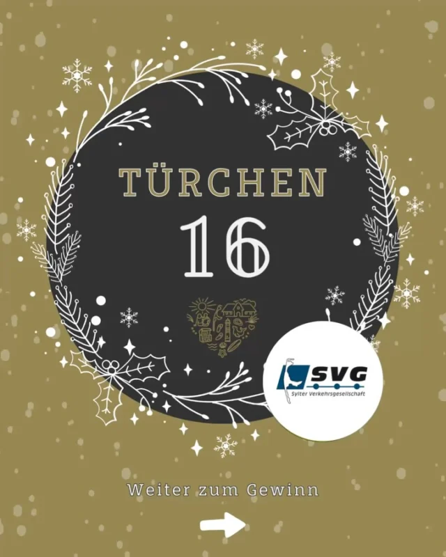 Türchen 16🎄✨ Jetzt geht’s auf Tour Richtung Türchen 24 – bequem mit dem Bus.

Heute verlosen wir einen 100 € Gutschein für die Sylter Verkehrsgesellschaft. 

Die Sylter Verkehrsgesellschaft (SVG) sorgt mit ihren Bussen zuverlässig dafür, dass Einheimische und Gäste bequem über die Insel kommen. Sie verbindet die Orte Sylts, schont die Umwelt und macht Mobilität einfach und angenehm – und der 100-€-Gutschein ist der perfekte Gewinn für eine schöne Zeit auf der Insel. 🚎🌊

Die Teilnahme für den Gutschein? Ganz einfach:

1️⃣ Beitrag liken ❤️
2️⃣ Account @sylterappartementservice oder @wedellsylt folgen
3️⃣ Dem Account @sylter_verkehrsgesellschaft folgen. 
4️⃣ Optional: Zwei Freunde markieren.

Foto: svg-busreisen.de

#Adventskalender #Gewinnspiel #Advent2025 #TürchenAuf #Sylt #SyltLove #SyltMomente #InselLiebe #Weihnachtszauber #XmasVibes #GewinnenMitStyle #GiveawayGermany #InselGewinnspiel #Adventskalender2025

Ausführliche Teilnahmebedingungen:

Die Teilnahme am Gewinnspiel erfolgt durch

1. Das Folgen der Instagram-Accounts @sylterappartementservice oder @wedellsylt 
2. Das Liken des Gewinnspiel-Beitrags.
3. Das Folgen des Instagram-Accounts @sylter_verkehrsgesellschaft.

Unter allen gültigen Teilnahmen wird der/die Gewinner*in per Zufallsprinzip ermittelt und im Anschluss per Direktnachricht auf Instagram benachrichtigt.
Der Gewinn kann nicht ausgezahlt, getauscht oder übertragen werden.

Das Gewinnspiel endet am 17.12.25 um 19:59 Uhr.

Das Gewinnspiel steht in keiner Verbindung zu Instagram und wird von Instagram weder gesponsert noch unterstützt. Teilnahme nur innerhalb der angegebenen Frist; der Rechtsweg ist ausgeschlossen.